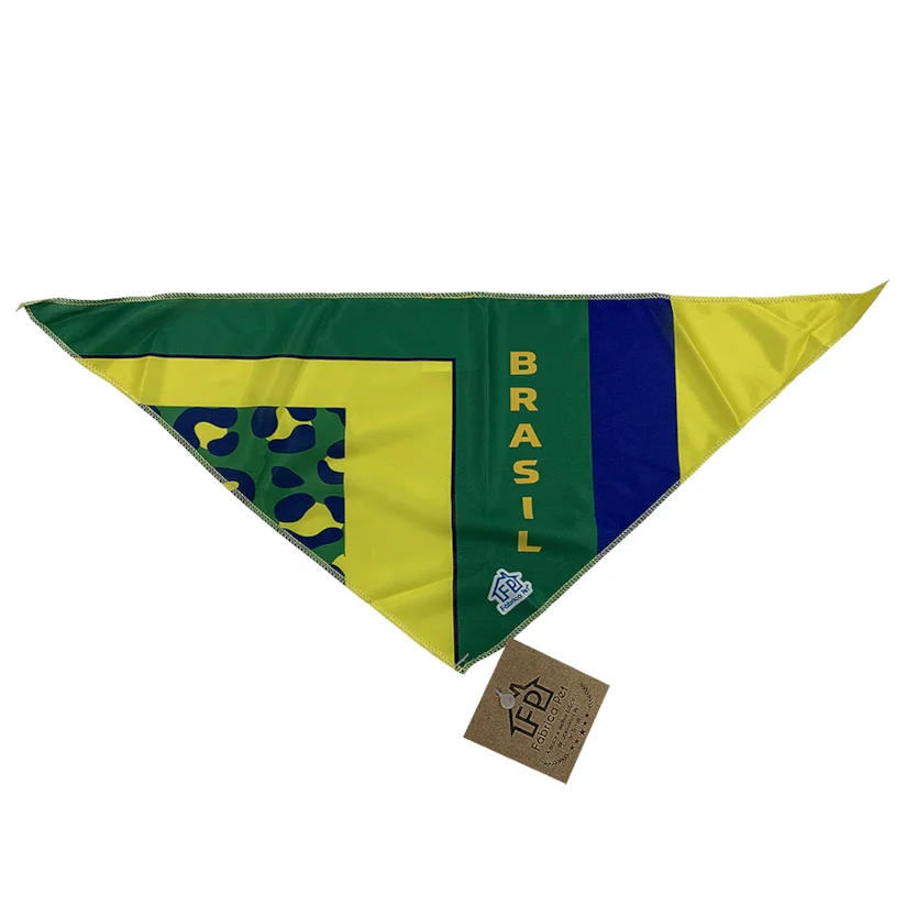 Bandana Copa Brasil Fábrica Pet Tamanho G