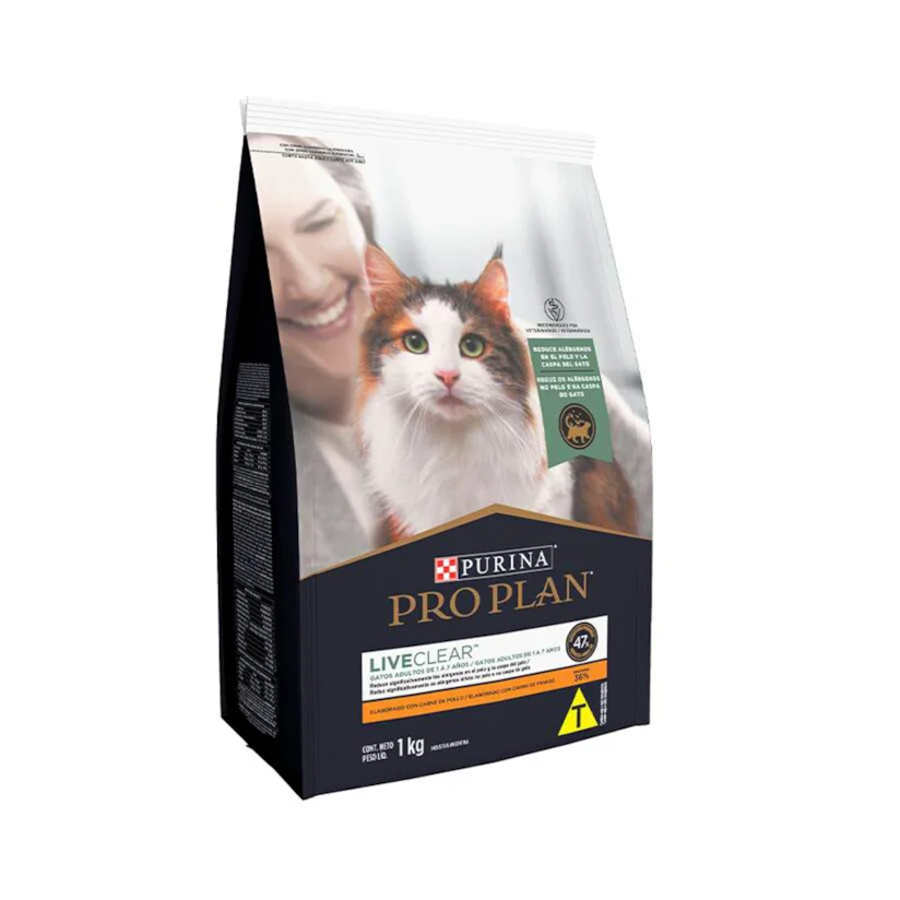 Ração Nestlé Purina Gatos Pro Plan Adultos Cat Live Clear 1kg