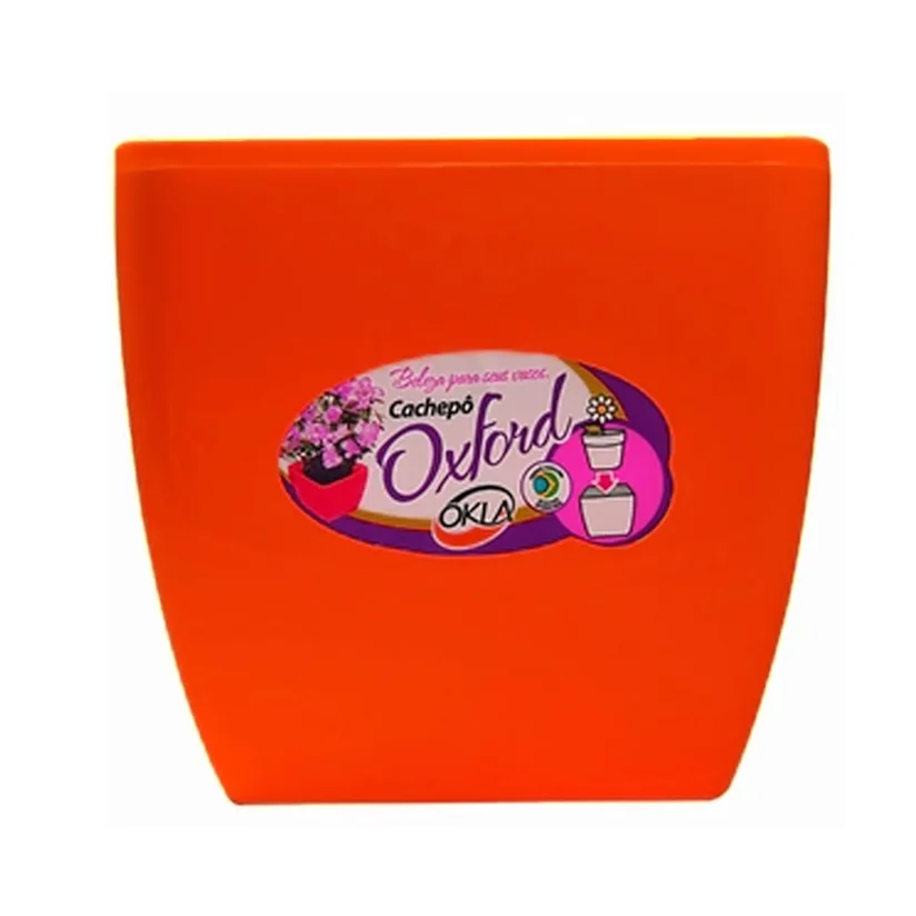 Vaso Oxford Quadrado Vermelho Okla 3L