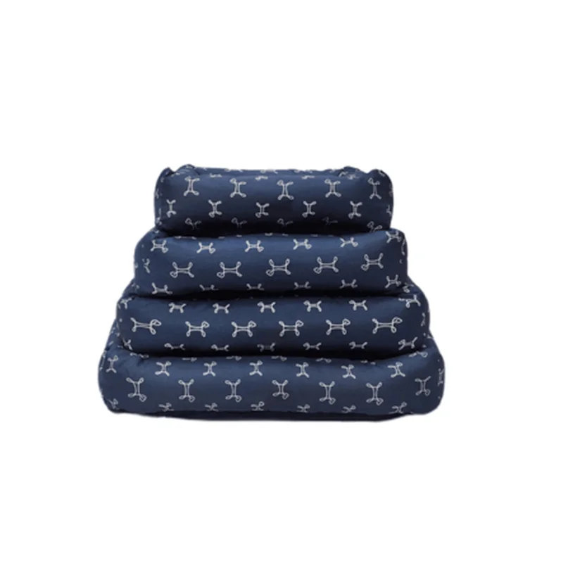 Cama Retangular para Cães Carmel Azul P